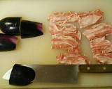 20分簡単　なすの肉挟みと揚げ出し豆腐作り方7写真