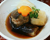 20分簡単　なすの肉挟みと揚げ出し豆腐作り方11写真