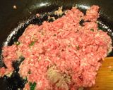ひき肉と大根の葉のそぼろ作り方2写真
