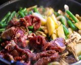牛肉とジャガイモと舞茸のピリ辛味噌炒め作り方4写真