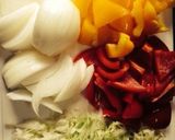 暑い日・夏メニュー！簡単❀彩りカレー炒め作り方1写真