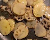 じゃがいもとれんこんのアンチョビパスタ作り方5写真
