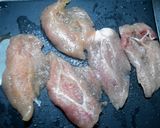 紫蘇とカイワレのササミ巻き作り方2写真