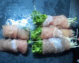 紫蘇とカイワレのササミ巻き作り方3写真
