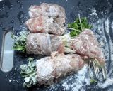 紫蘇とカイワレのササミ巻き作り方4写真