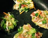 糖質制限！野菜と豚肉のお好み焼き風作り方5写真
