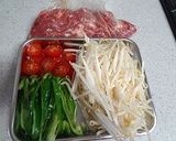 豚肉ともやしの甘酢あんかけ作り方2写真