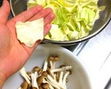 手羽元とキャベツの豆乳味噌煮込みスープ作り方2写真