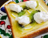 キウイとレモンのチーズトースト〜♪作り方5写真