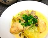 手羽元とキャベツの豆乳味噌煮込みスープ作り方6写真
