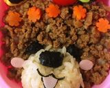 そぼろ くまさん 彩りキャラ弁♥作り方2写真
