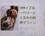 HM＊ブルーベリーとくるみのマフィン作り方11写真