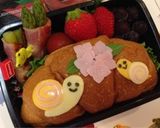 かたつむりと紫陽花弁当…笑作り方1写真