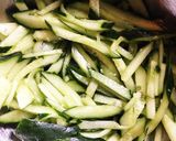 きゅうりともやしのゴマ和え☆作り方1写真