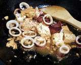 簡単！！イカと豆腐のバターじょうゆ炒め作り方4写真