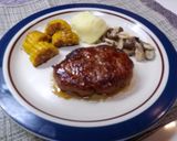 簡単おいしい てりやきハンバーグ作り方4写真