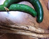 新ｺﾞﾎﾞｳとｶﾘｶﾘﾍﾞｰｺﾝｻﾗﾀﾞ作り方1写真