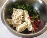 うどん入りハンバーグ作り方2写真