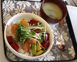 アボカドとマグロの漬け丼（おまけ付き）作り方7写真