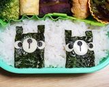 キャラ弁☆海苔弁クマさん作り方7写真