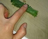 大葉の切り方～ふわんふわんにするコツ～作り方4写真