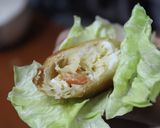 魚のほぐし身とトマトと卵の春巻き作り方8写真