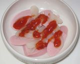 ラッキョウと魚肉ソーセージのチーズ焼き作り方3写真