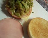 カレーキャベツの☆ハムチーズバーガー作り方5写真