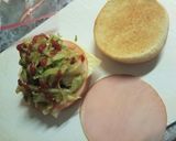 カレーキャベツの☆ハムチーズバーガー作り方6写真