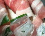 ズッキーニ豚バラ巻きレモン塩シロップかけ作り方3写真