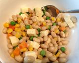 超簡単♫チーズと大豆のコロコロサラダ作り方11写真