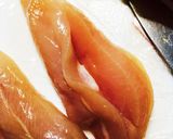 鳥ささみのニンニクパン粉焼き作り方1写真