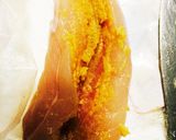 鳥ささみのニンニクパン粉焼き作り方2写真