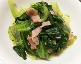 ベーコンとレタスの炒め物作り方4写真