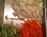砂ずりマリネのホットサラダ作り方1写真
