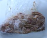 超簡単☆豚こま切れ肉とニラのレンジ煮☆作り方1写真