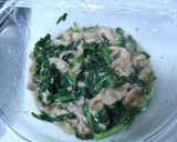 超簡単☆豚こま切れ肉とニラのレンジ煮☆作り方4写真