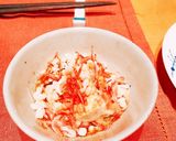 おかかと天かすの冷奴作り方1写真