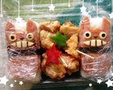 スパムでトトロむすび弁当☆非常時にもOK作り方4写真