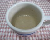 ノンカフェイン 黒豆入り麦茶 カフェオレ作り方2写真
