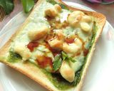 ナッツ入り♡黒蜜抹茶チーズトースト作り方6写真