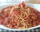 ツナの簡単ペスカトーレ♪トマトパスタ♪作り方6写真