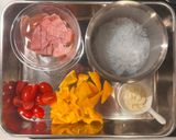 夏野菜とオクラの簡単春雨スープ作り方1写真