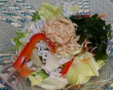 野菜たっぷり✩カリカリ！サラダ蕎麦作り方3写真