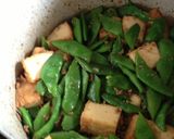 モロッコいんげん挽肉入り厚揚げ煮作り方3写真