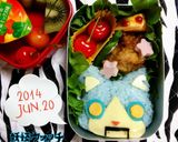 ロボニャン★妖怪ウォッチ♪キャラ弁当作り方2写真