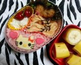 キティちゃんキャラ弁当♪作り方2写真