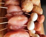 揚げ串(^O^)チリソースと赤味噌で!作り方1写真