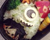モンスターズインク★マイクのキャラ弁作り方4写真