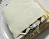 ふわふわ食感のお好み焼き風チーズトースト作り方4写真